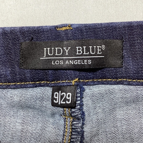 Judy Blue Pull-On Dark Indigo Skinny Jeans - Picture 5 of 9